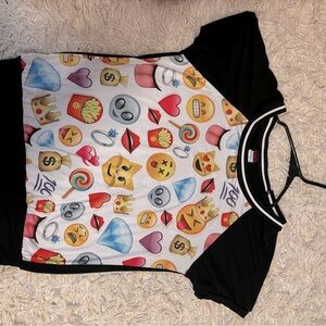 emoji graphic tee